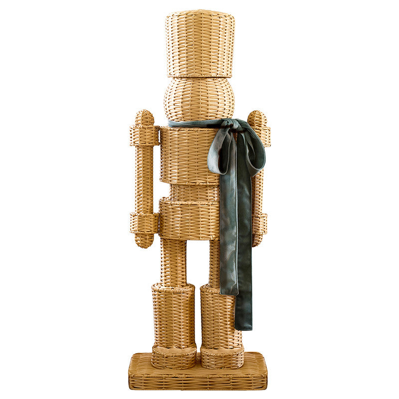 All Weather Rattan Nutcracker - Green