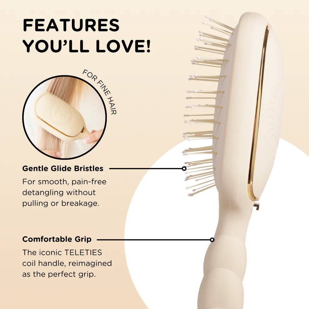 Teleties Detangler Hair Brush for Fine Hair
