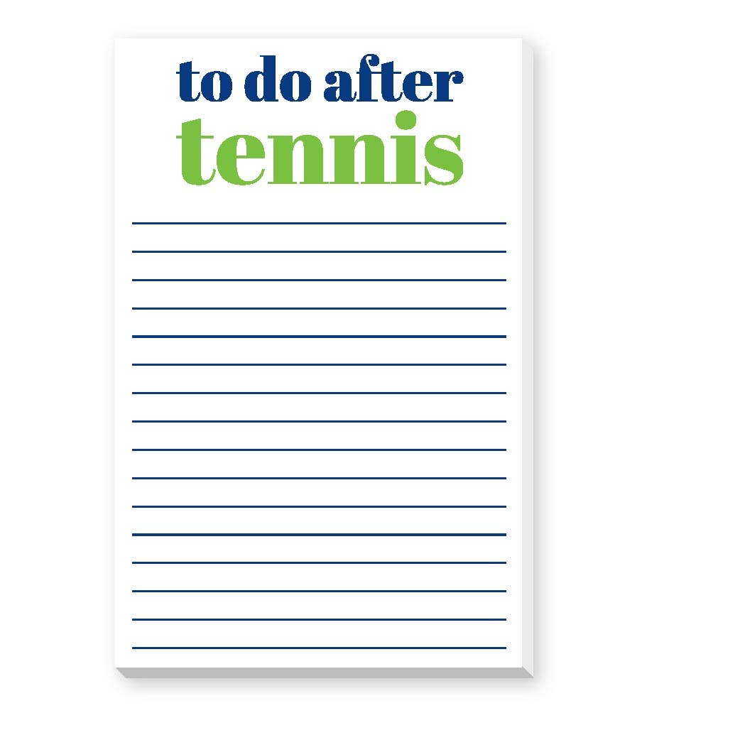 TO DO AFTER LARGE NOTEPAD: GOLF