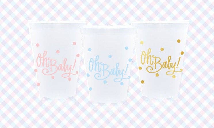 Oh Baby! (3 colors) | Frosted Cups: Baby Blue