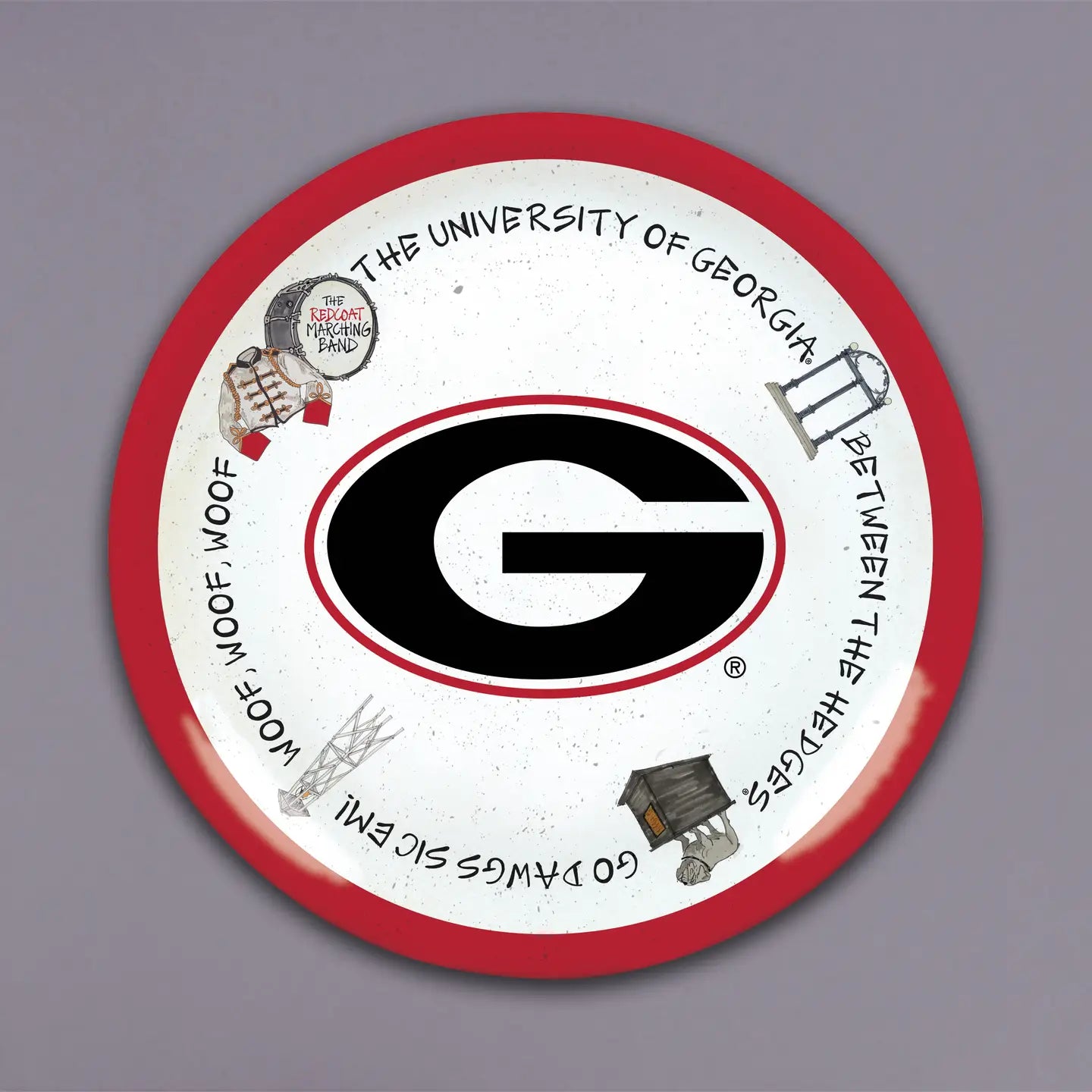 UGA 13.5" round charger
