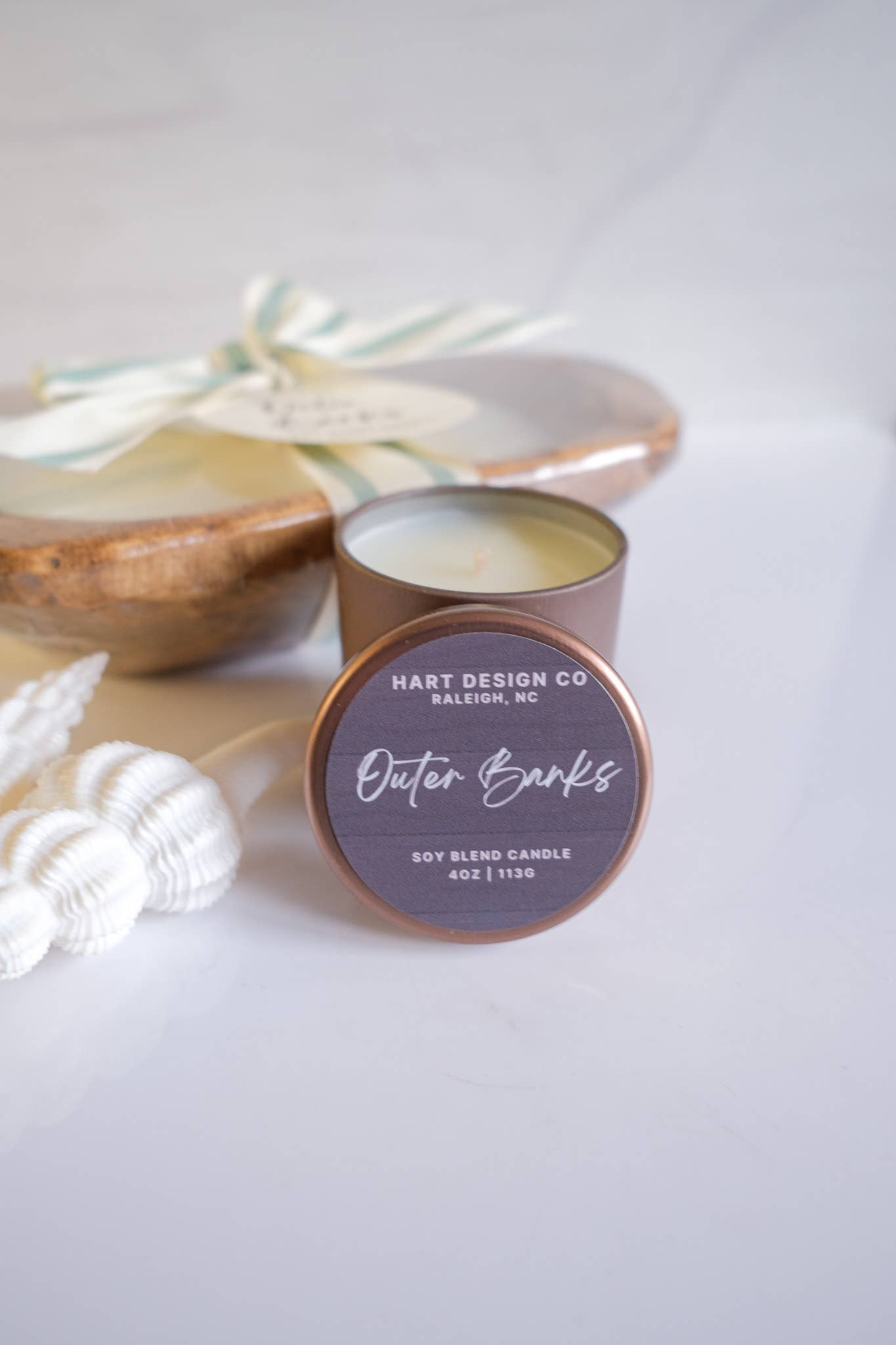 Outer Banks | Coastal Home Collection: 3 wick dough bowl