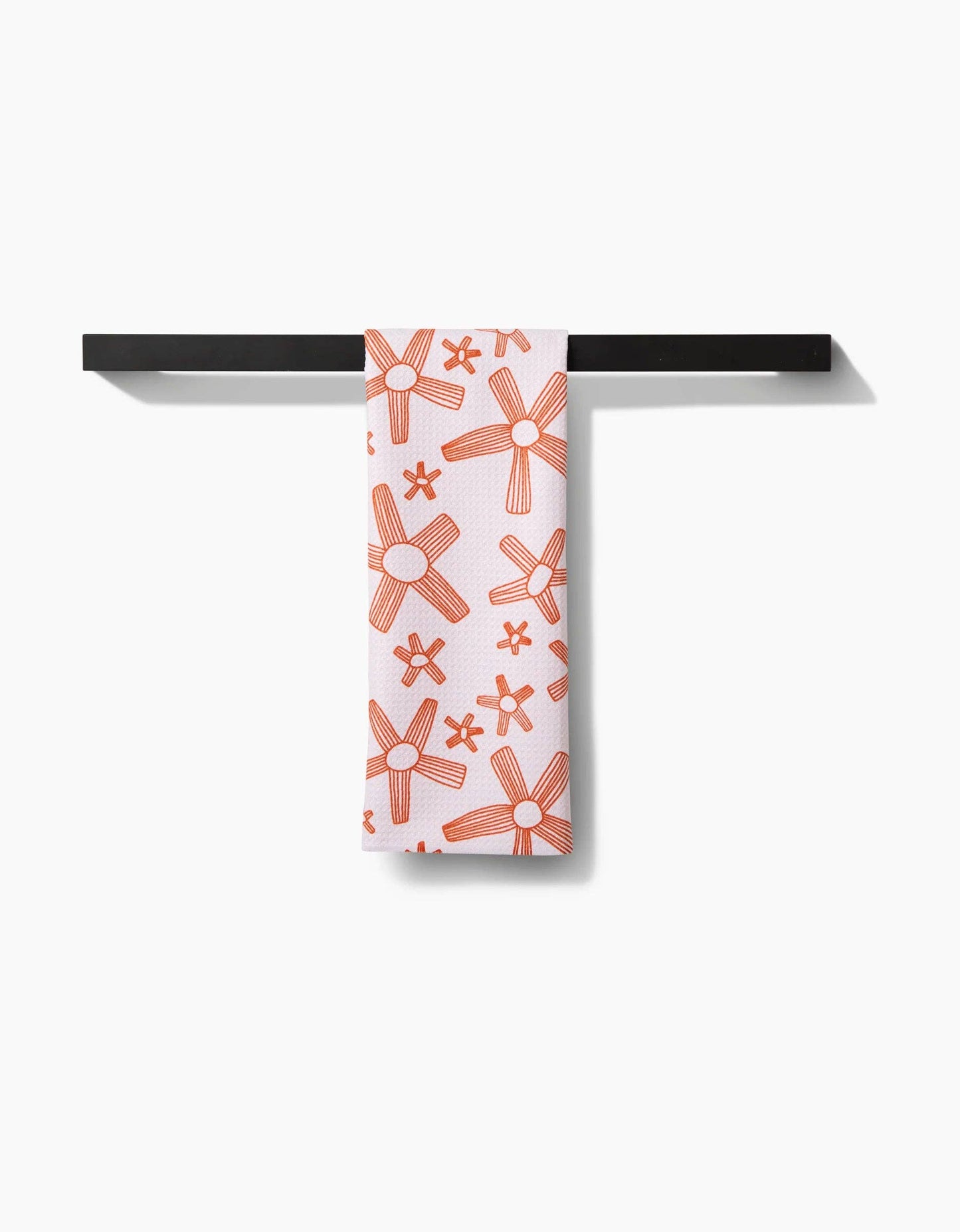 Chunky Striped Flower Tea Towel