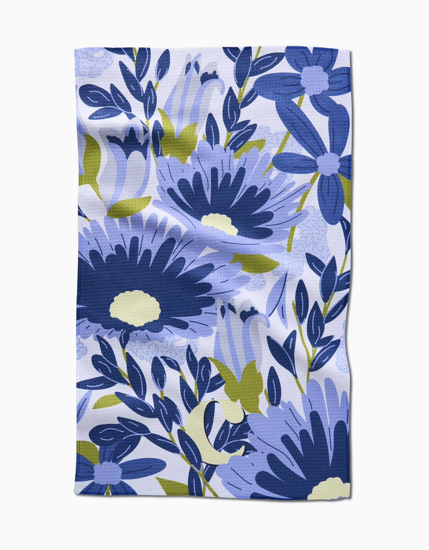 Geometry Monogram Floral Tea Towel letter C