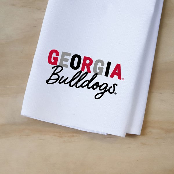 Georgia Bulldog Tea Towel