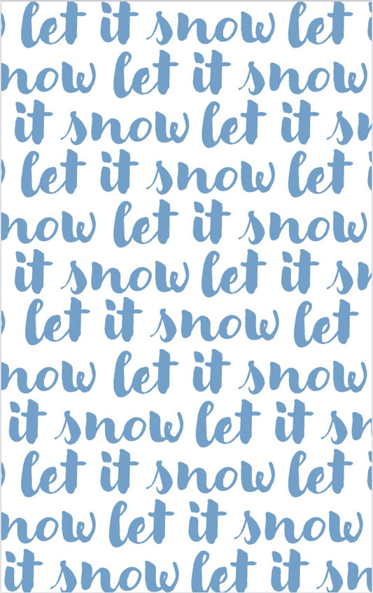 Let it snow: Hand Towel / White