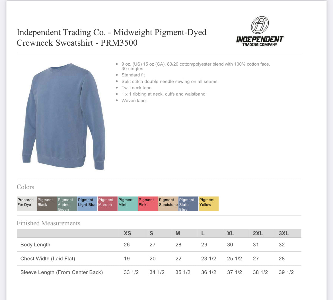 Oconee sweatshirt (seaside look)