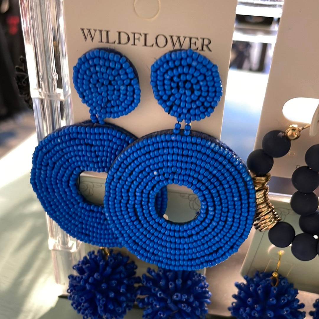 Large beaded earrings