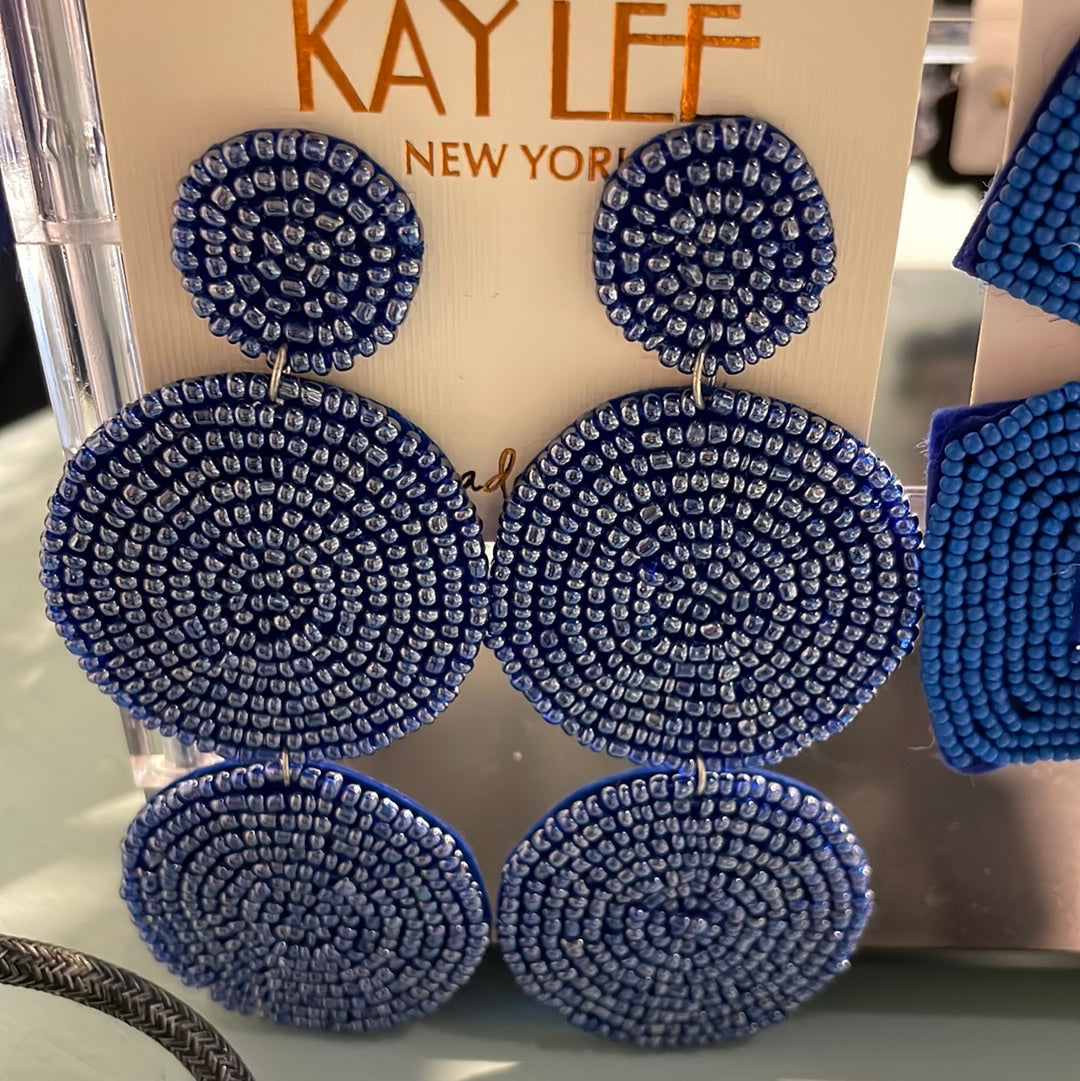 Large beaded earrings