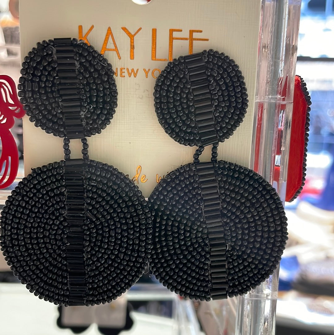 Large beaded earrings
