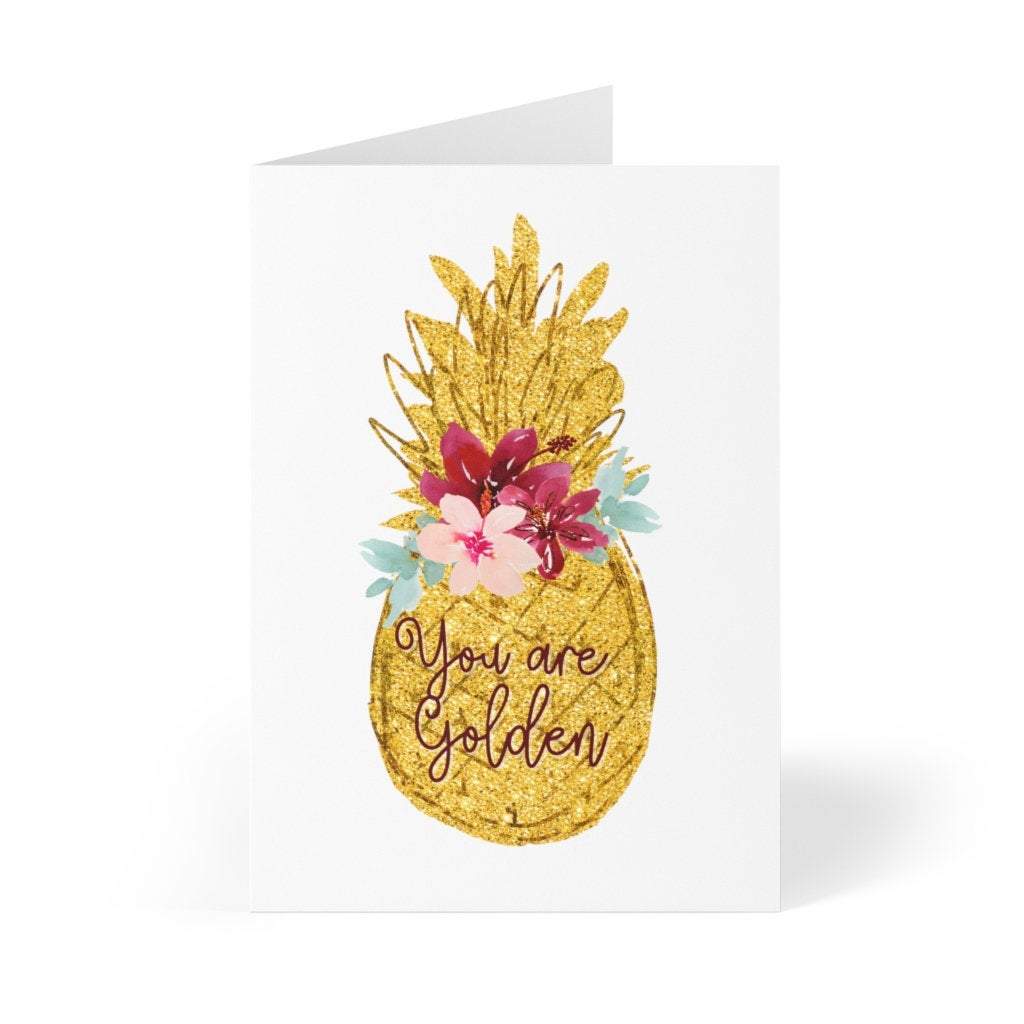 Pineapple Thank You Cards Tropical Greeting Cards for Women