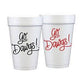 Game Day Cups: Go Dawgs Black