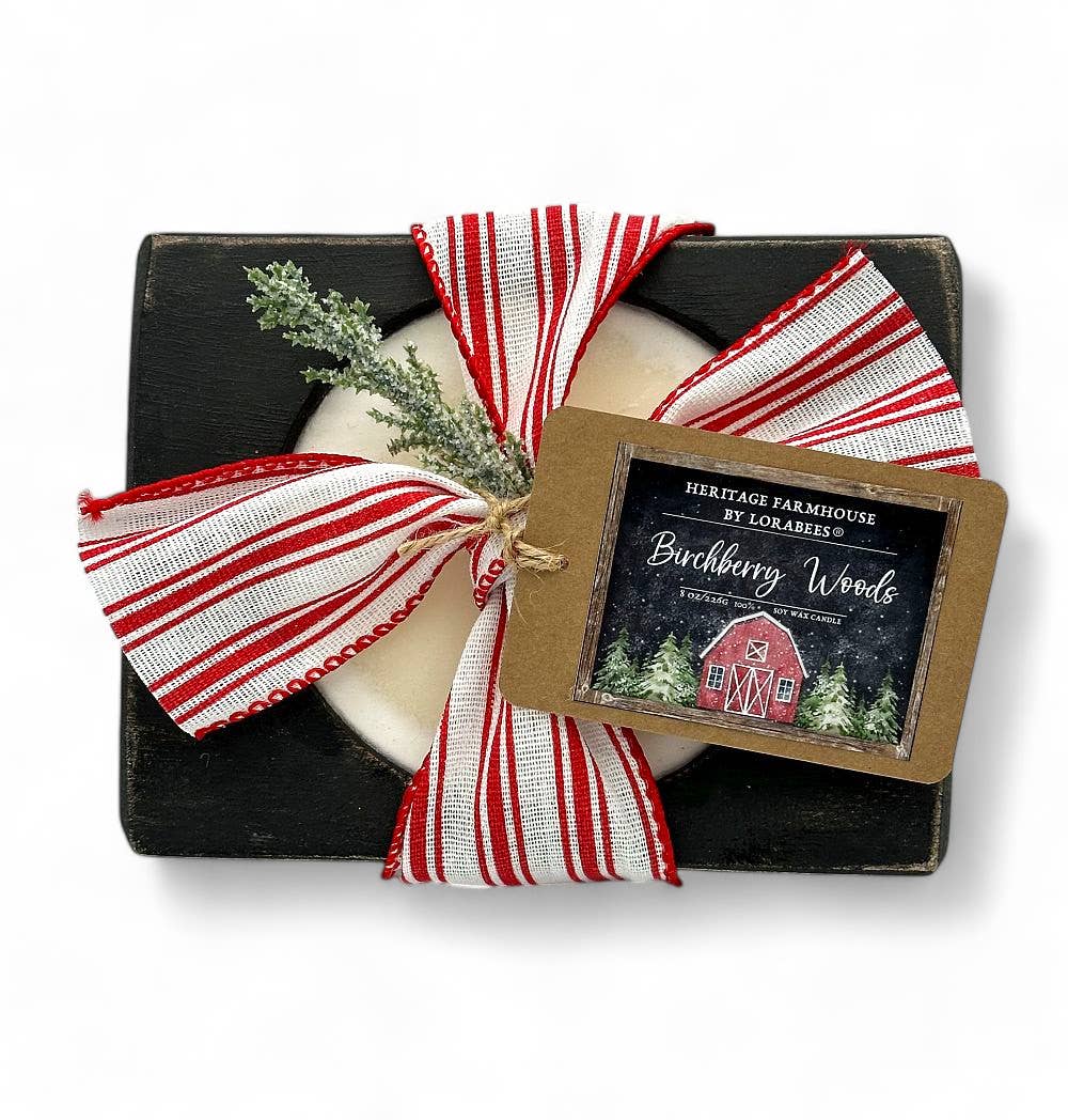 Birchberry Woods Holiday Farmhouse Fragrance Collection: 8 oz. Cheese Mold (Brown)