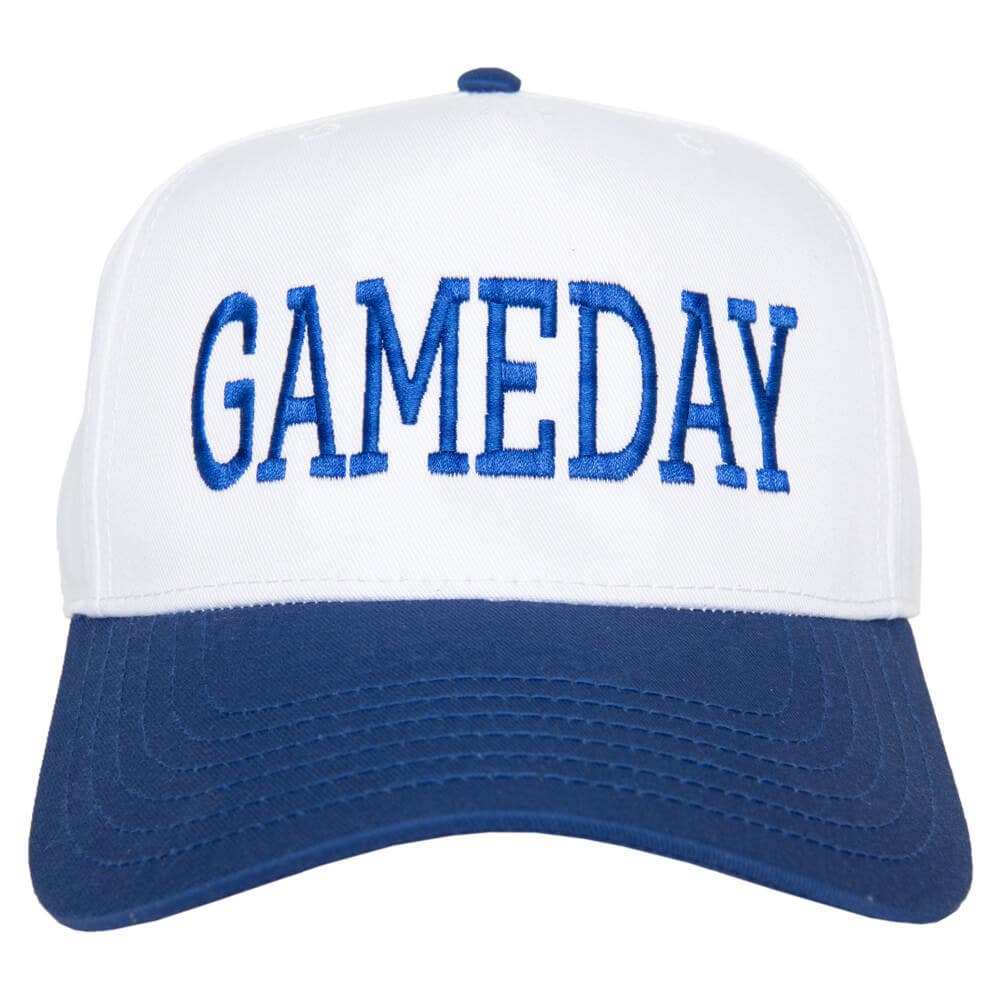 GAMEDAY Wholesale Two-Toned Vintage Hat: Black and White