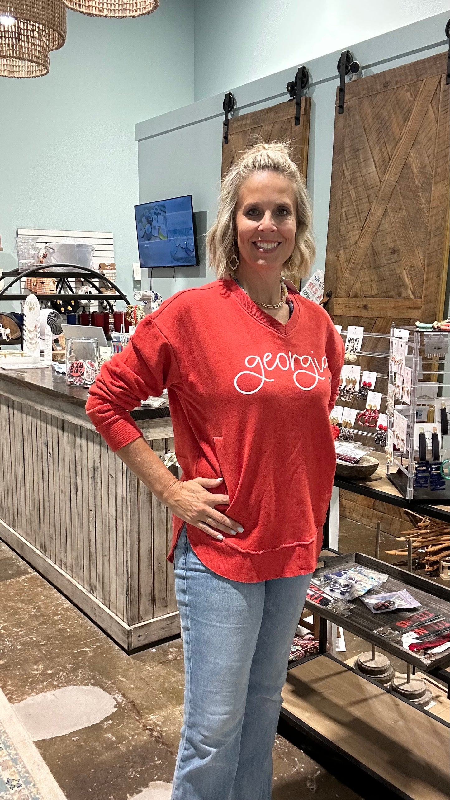 Georgia V Neck Fleece