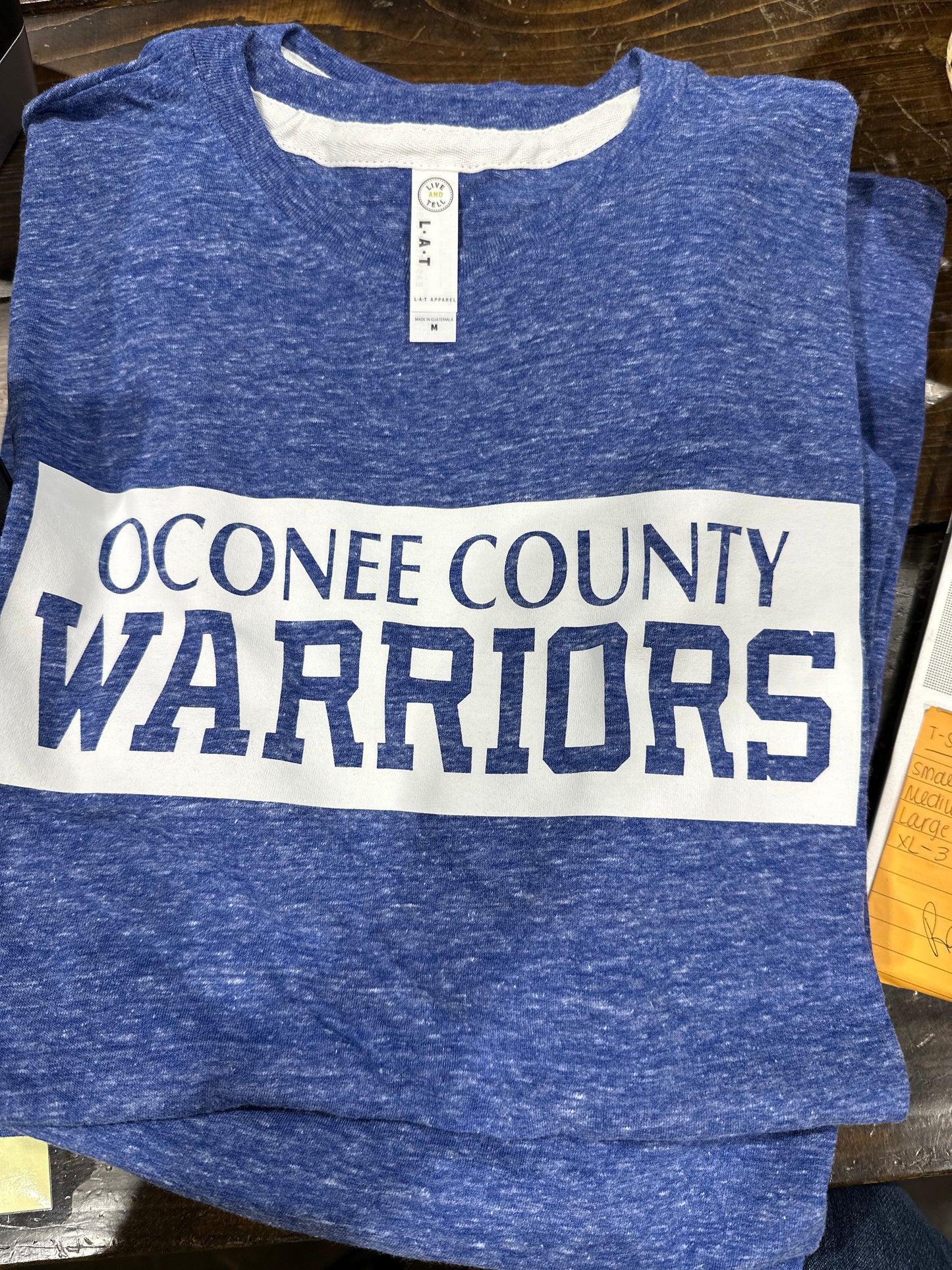 Oconee Warrior block tshirt