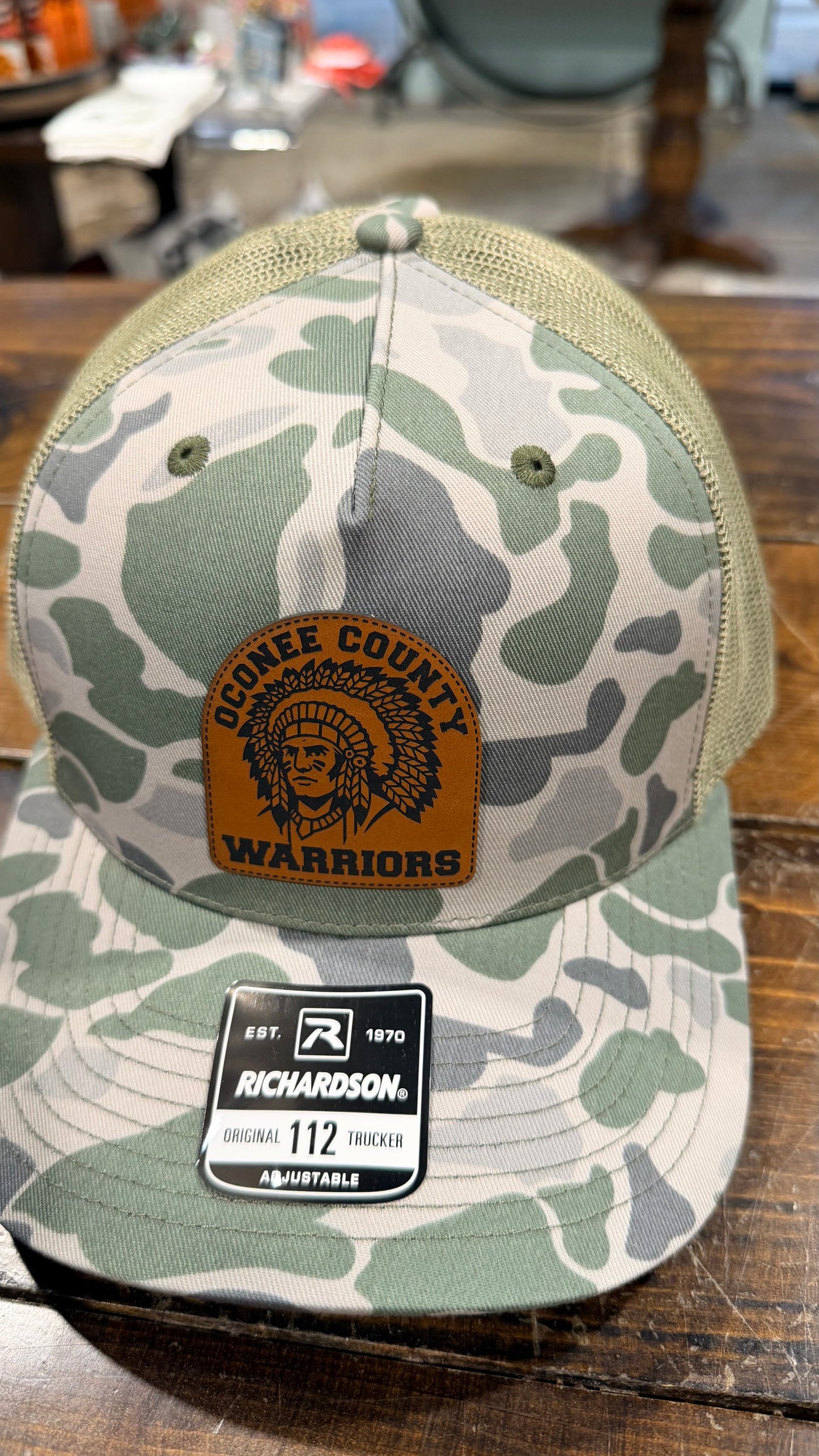 Oconee Warriors Camo Hats