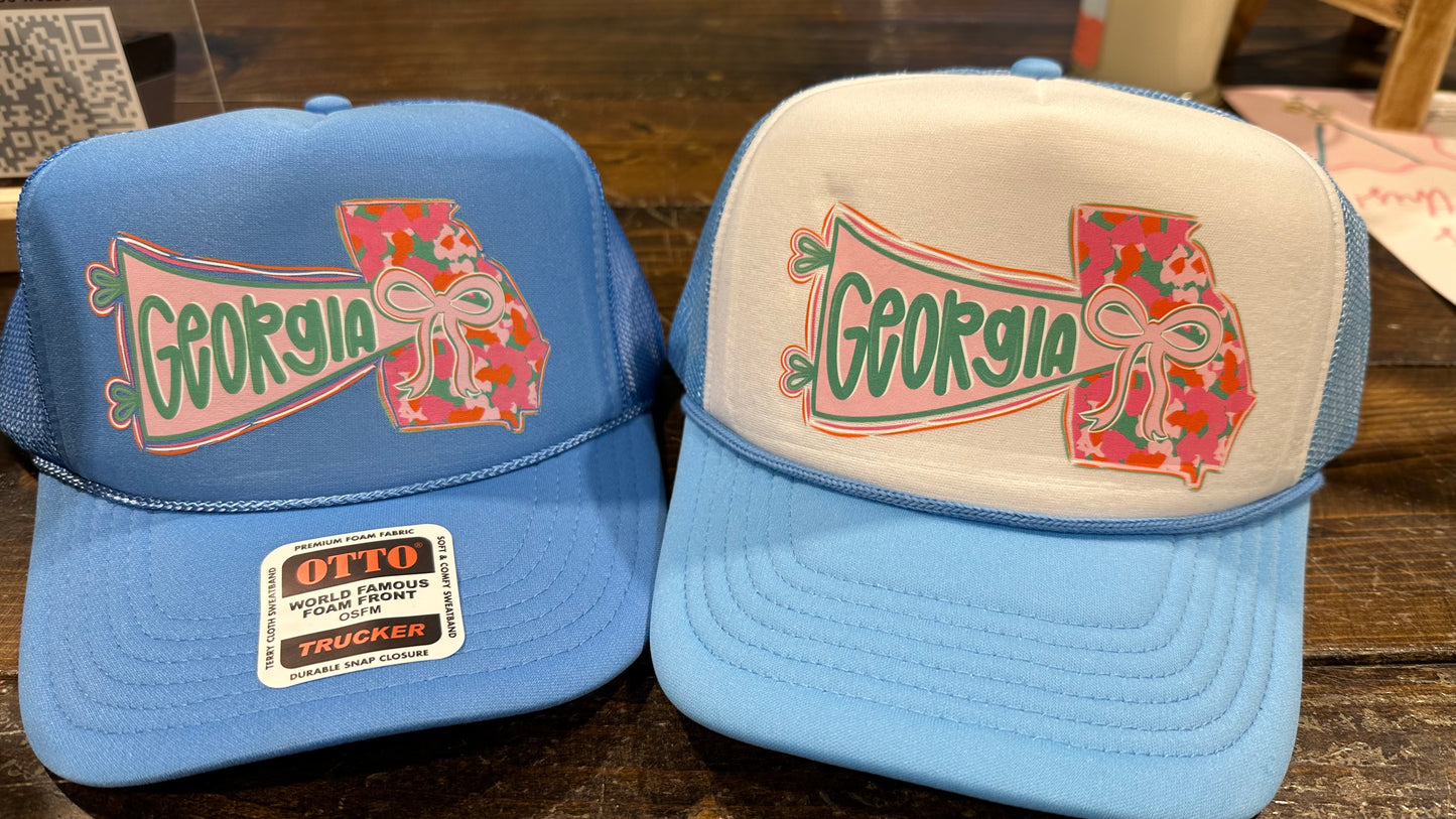 Georgia State Bow Foam Hat