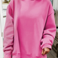 66Love Solid Oversize Reversible Mock Neck Sweatshirt (S-XL)