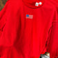 American Flag Mock neck Sweatshirt