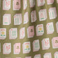 Flower Tiles Tea Towel - Mahjong