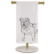 bulldog tea towel