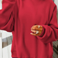 66Love Solid Oversize Reversible Mock Neck Sweatshirt (S-XL)