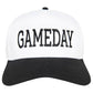 GAMEDAY Wholesale Two-Toned Vintage Hat: Blue and White