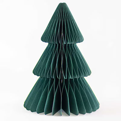 Accordion Paper Tree in Dark Green, 15"