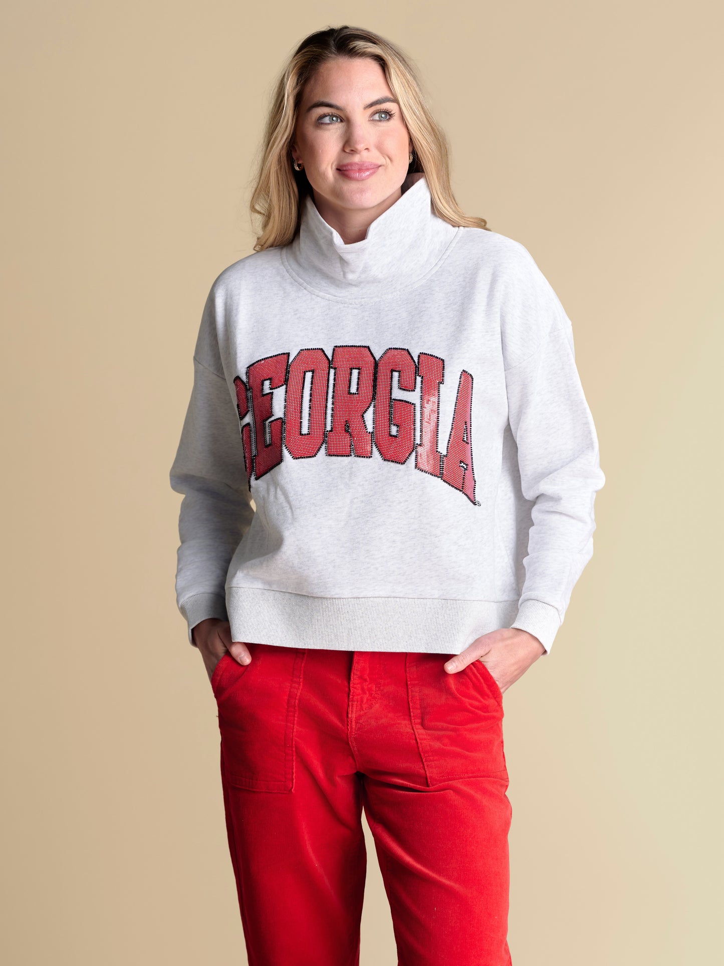 The Rewind Mockneck Pullover | Georgia