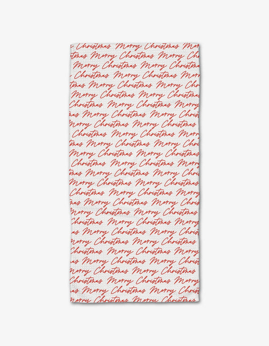 Christmas Greeting Bar Towel