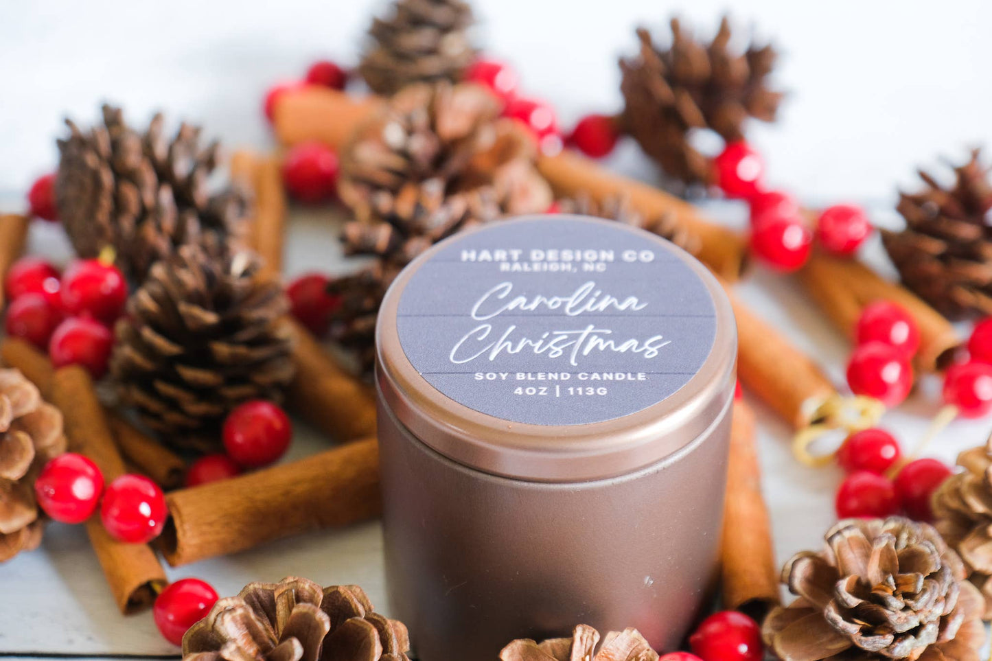 Carolina Christmas | Holiday Candle Collection **BESTSELLER: 4oz tin