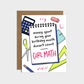Girl Math Birthday Card