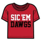 The Boxy Chenille Sic ‘Em Shirt