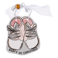 Baby 1st christmas shoe ornament