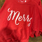 Scripty Merry long sleeve Oversized Fleece