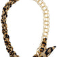 Leopard Chain Scarf Necklace