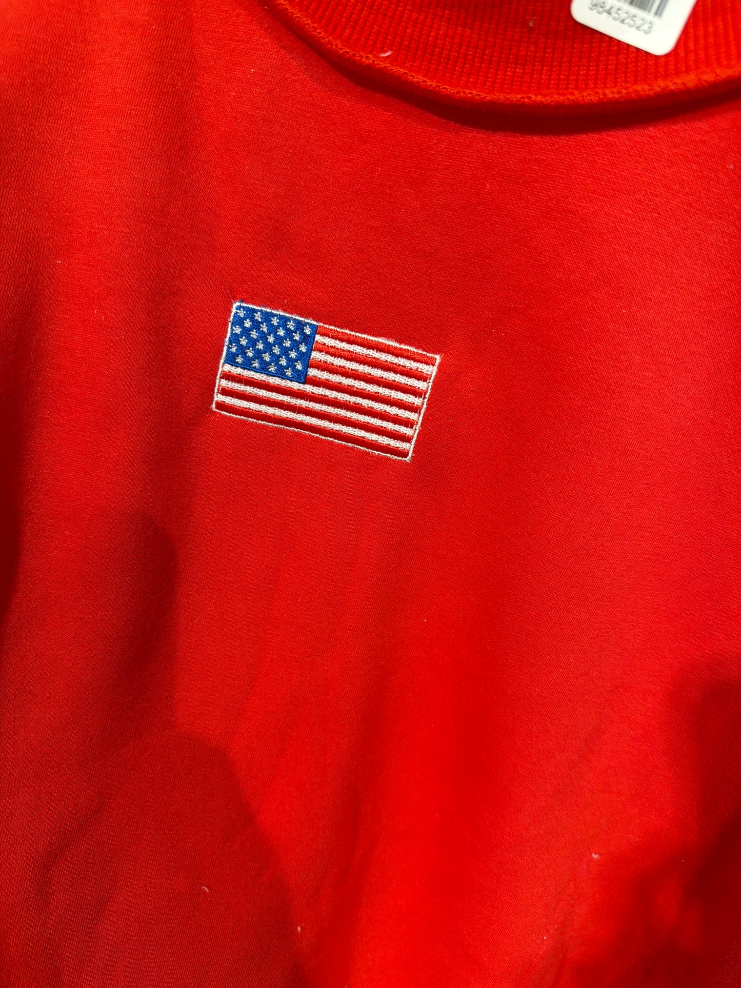 American Flag Mock neck Sweatshirt