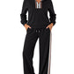 Black polka dot pants