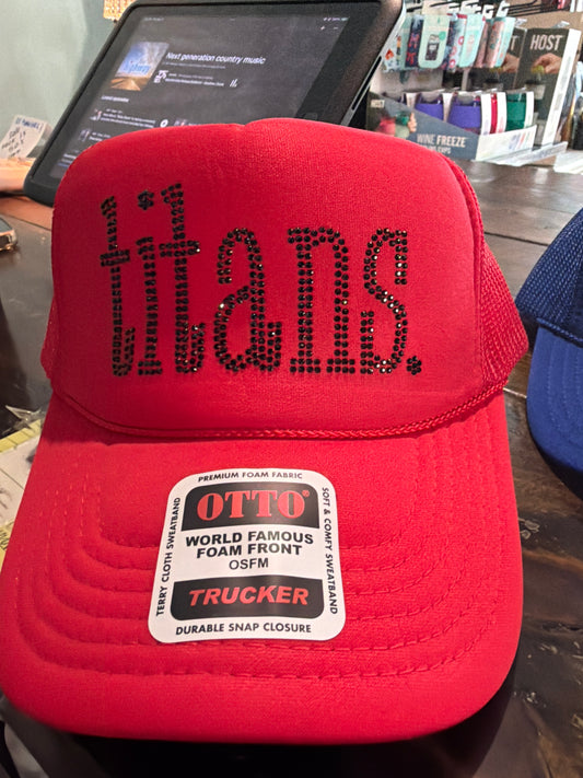 titans. rhinestone hat