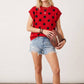 Gameday Polka Dot Sleeveless Knit Top