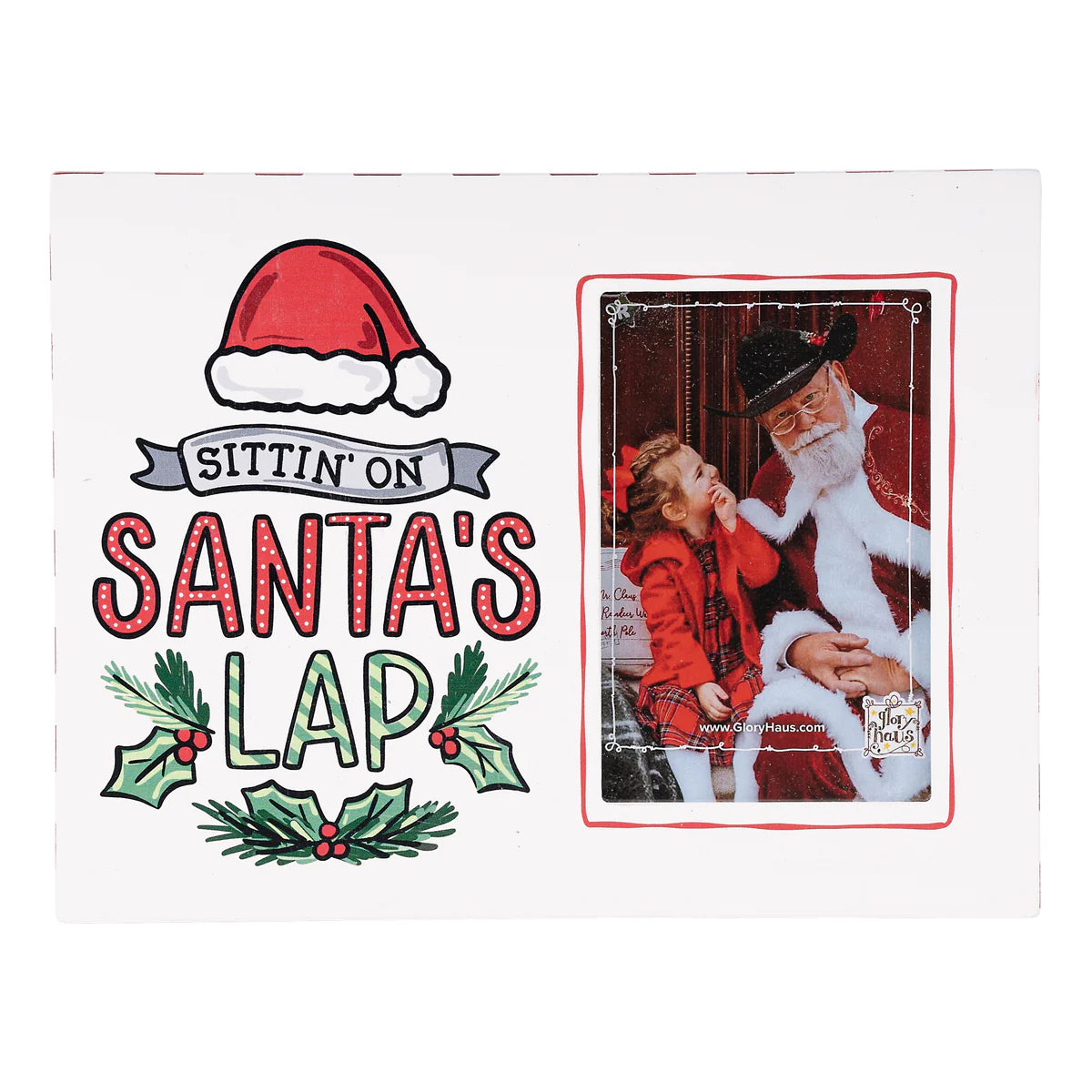 Santas Lap Picture Frame