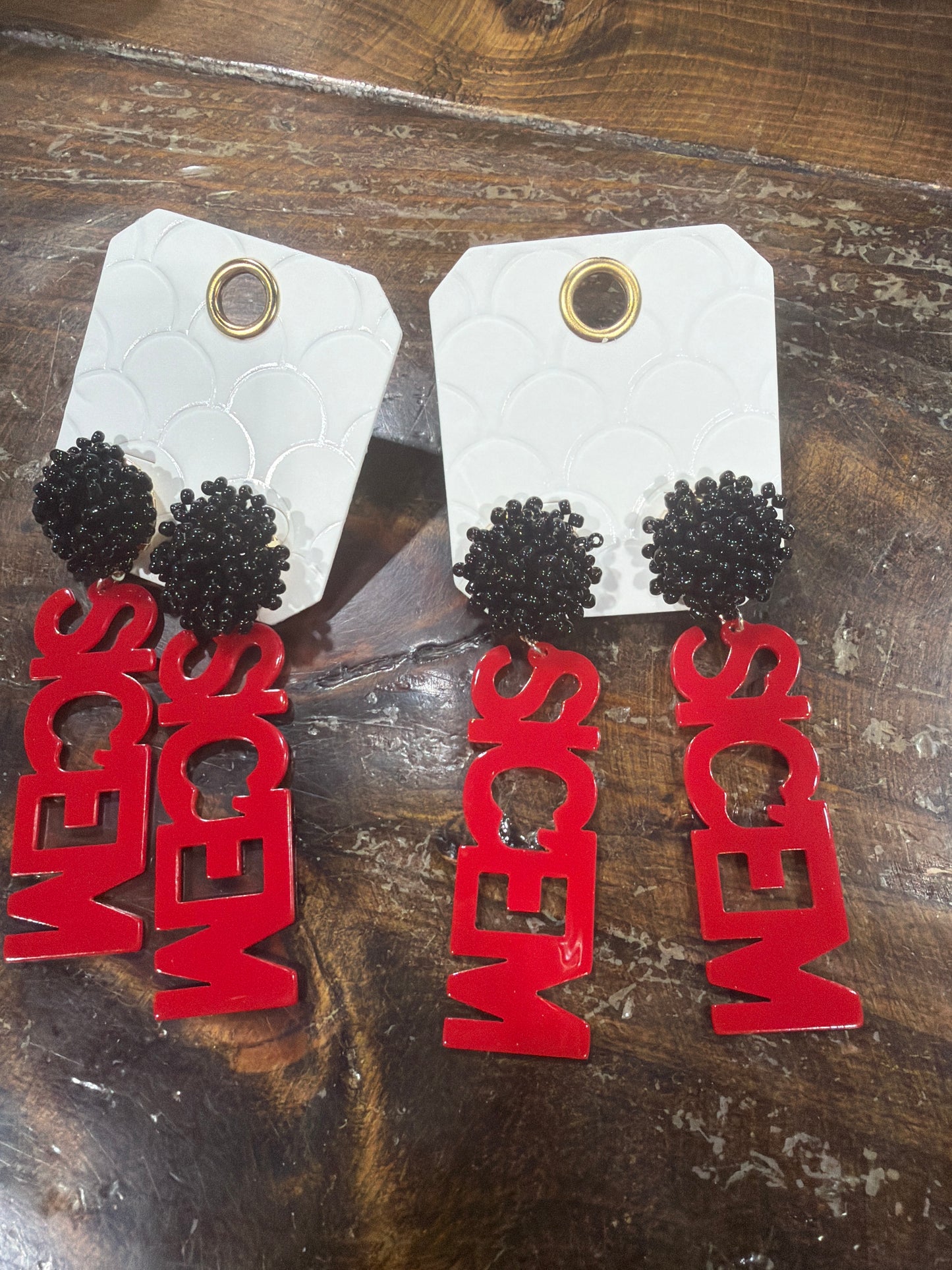 Sic Em Earrings