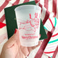 Bulldog Reindeer Frosted Cups