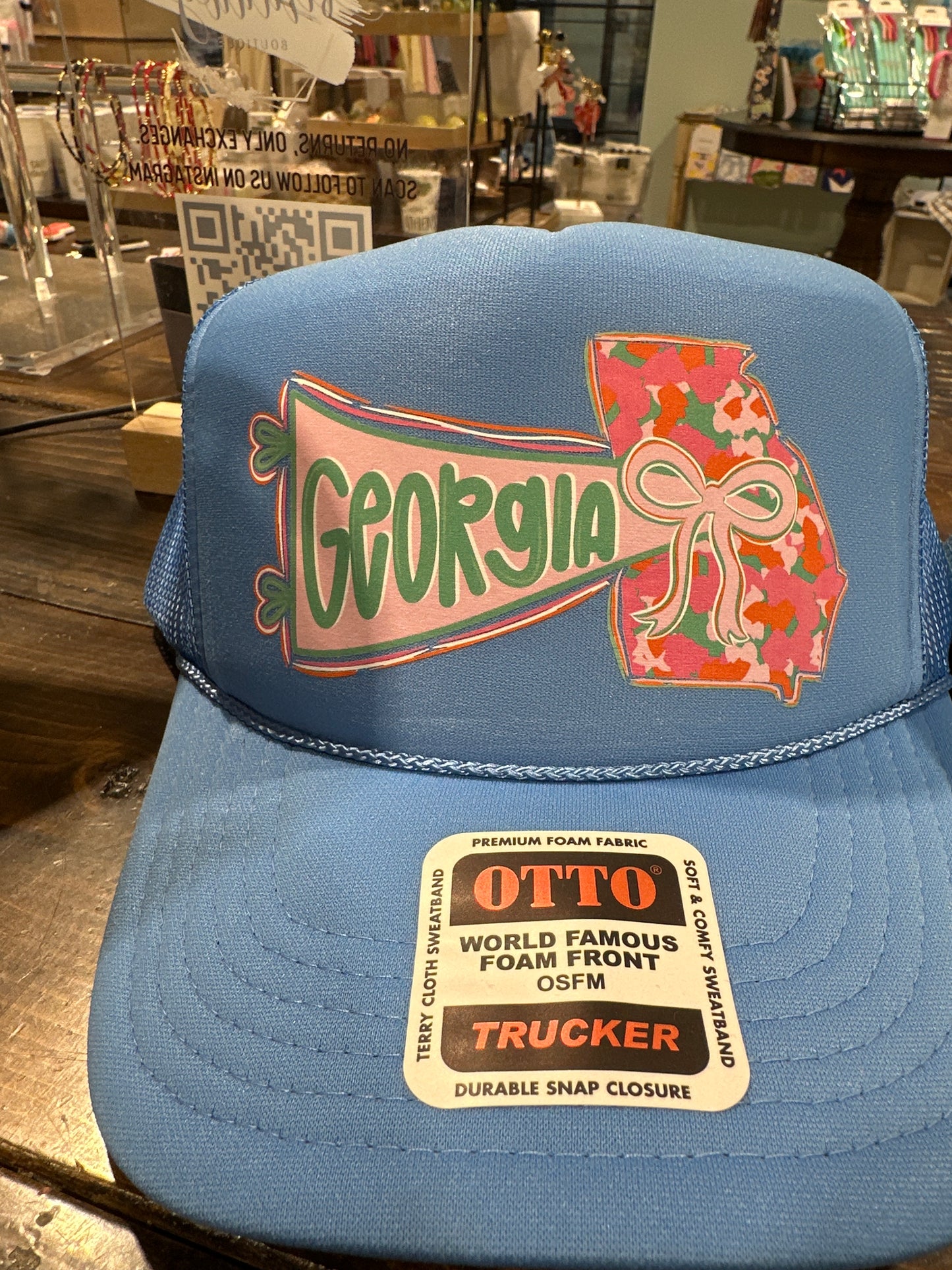 Georgia State Bow Foam Hat