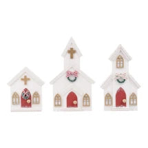 Churches set of 3