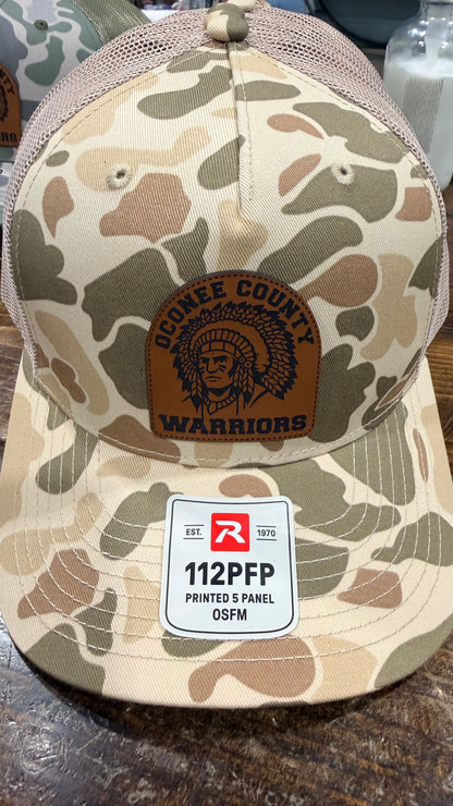 Oconee Warriors Camo Hats