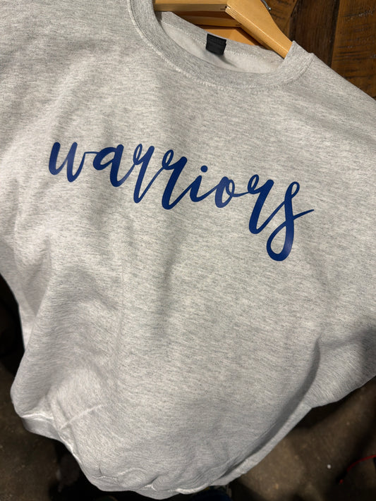Warriors script Crew Sweatshirt