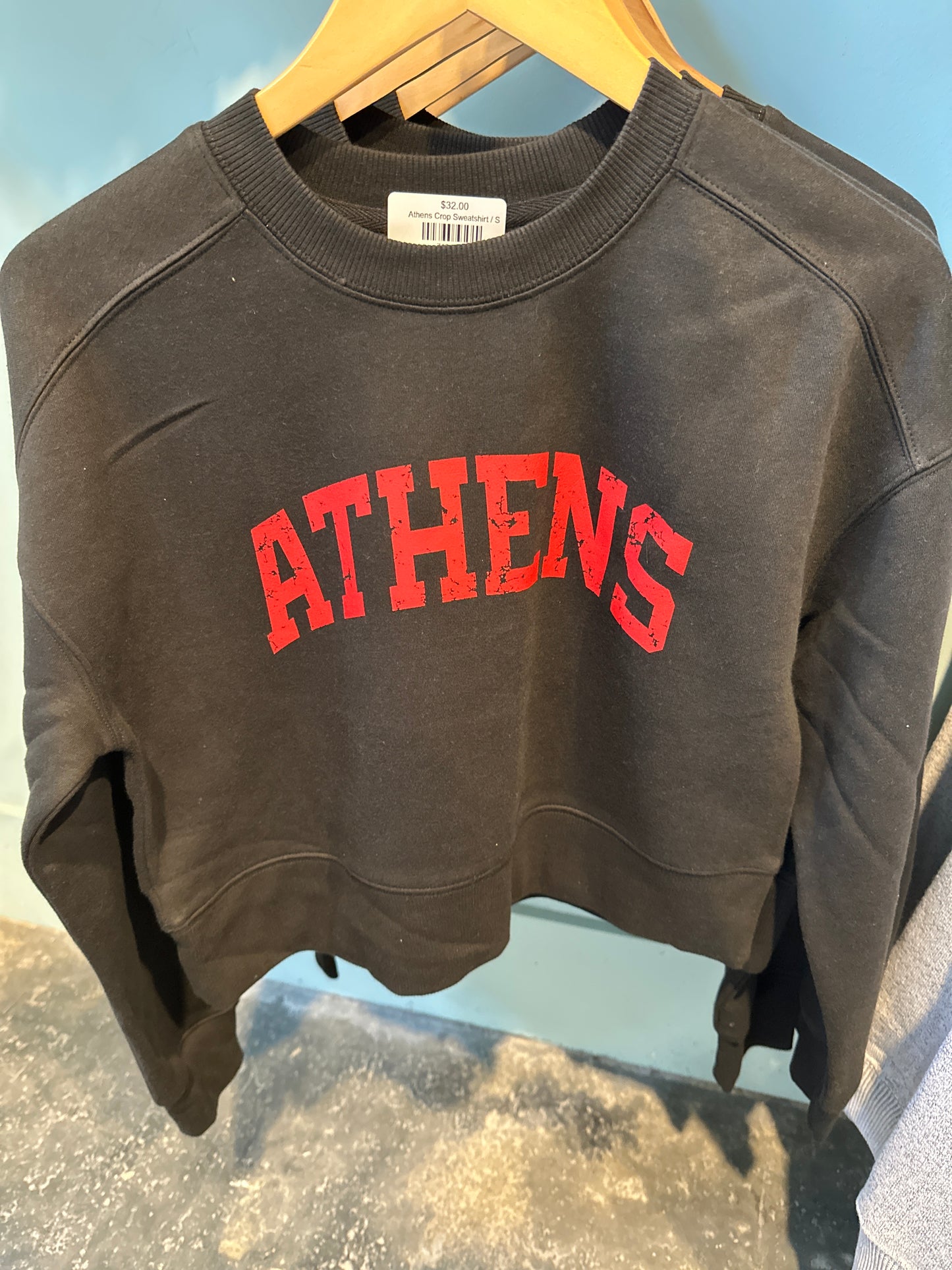 Athens Crop Sweatshirt