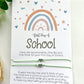 Back to School Wish Bracelet Boho Rainbow Mommy & Me : Pink